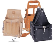 Electrician's Leather Tool Pouches & Totes