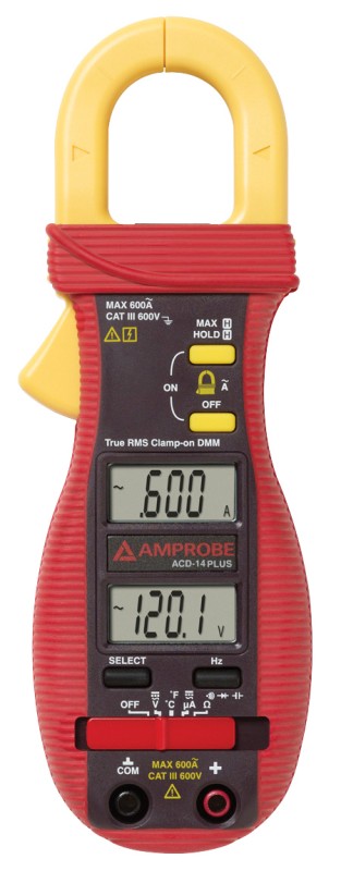 Amprobe ACD 14 Plus ACD 14 TRMS Plus Dual Display Digital Clamp on 