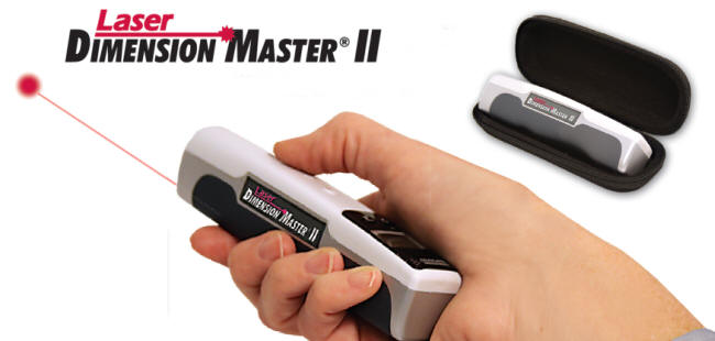 Laser Dimension Master II with Laser-Pointer-- Helps You See Exactly Where You're Measuring!