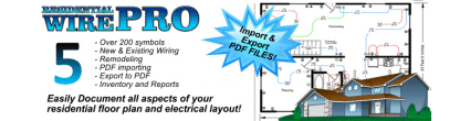 Create Professional Residential Electrical and Structured Wiring Diagrams (Floorplans) and more!