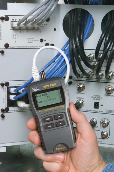 The VDV PRO Cable Tester is an easy-to-use cable testing and verification device that can quickly test all wiring requirements found throughout todays residential and commercial environments.