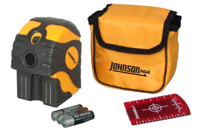 Johnson Self-Leveling 2-Dot Laser Level Kit 40-6670