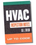 HVAC Inspection Notes - Up To Code