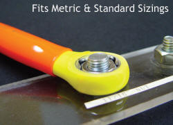 One Tool fits both Standard and Metric Sizes
