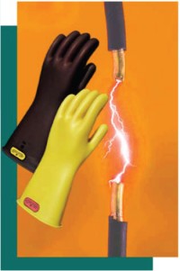 OEL Industrial Rubber Insulating Gloves