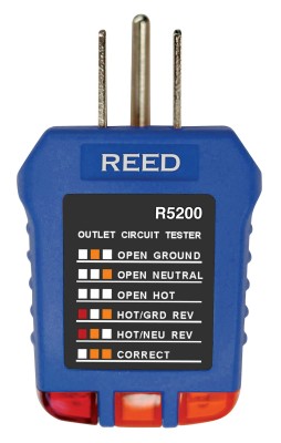 REED R5200 Receptacle Circuit Tester