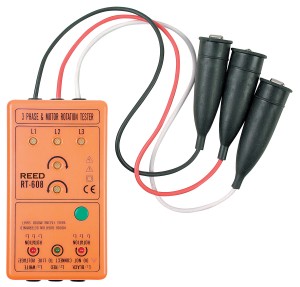 REED RT-608 3-Phase Sequence & Motor Rotation Tester
