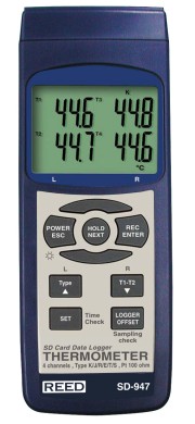 REED SD-947 4-Channel Thermometer