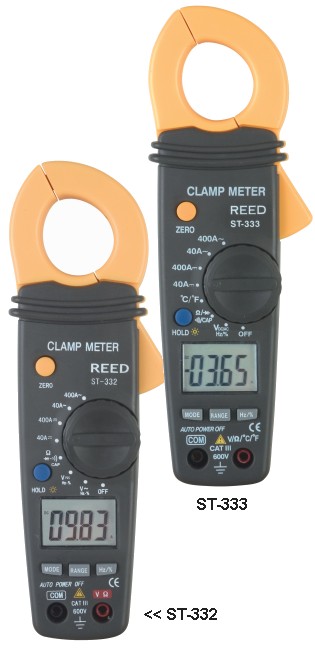 REED ST-332 Clamp Meter / REED ST-333 Clamp Meter w/ Temperature