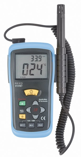 REED ST-616CT Thermo-Hygrometer w/IR Temp