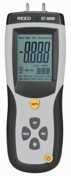 REED ST-8890 Manometer, w/ USB Output