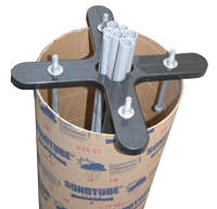 Bolt Template on Smaller Concrete Form