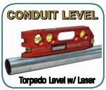 Laser Conduit Torpedo Level