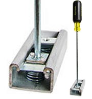 Strutster, the perfect tool for hard to reach places, reduces the risk of cuts pinches and slivers, as well as provides ease of insertion with a one-handed twist and push motion