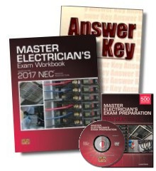 2017 Master Electrician's Exam Workbook w/ Ans Key + DVD