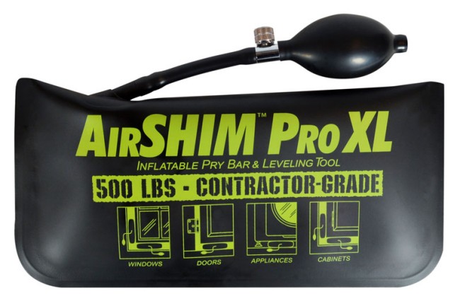 AirShim PRO XL Contractor Grade Inflatable Pry Bar & Leveling Tool - 500lb capacity!