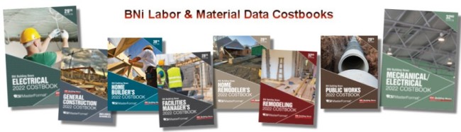 2022 BNI Labor & Material Data Costbooks