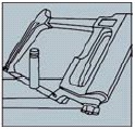 Blades can be adjusted to 55 degree angle for flush cutting