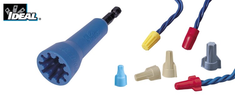 Spin-Twist Wire Connector Socket for Wire-Nut, Wing-Nut, Twister, B-CAP & WingTwist