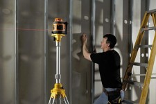 Indoor Application for the 40-6515 Rotating Laser Level. Shown on Elevator Tripod (Kit 40-6517)