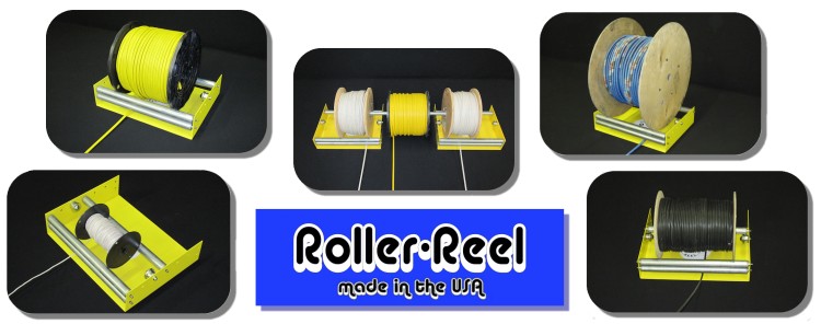 Roller-Reel Adjustable Wire & Cable Reel Roller
