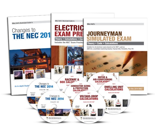 Mike Holt's 2014 Journeyman Intermediate Library - 3 Books & 7 DVDs