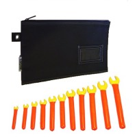11 Piece Double insulated Open End Wrench Set w/ Pouch