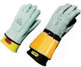 Goatskin and Cowhide Leather Protective Cover Gloves