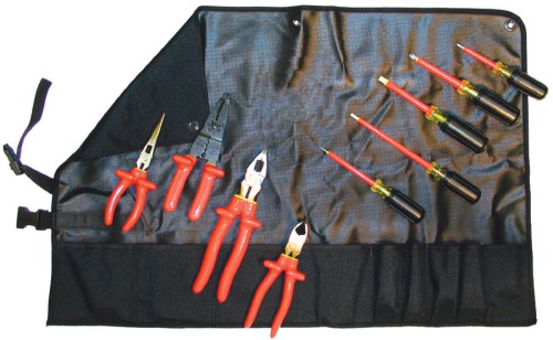 OEL Electrician's Roll Double Insulated Tool Kit (9 PC)