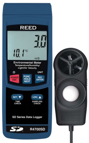 The R4700SD is a 6-in-1 environmental meter