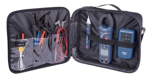 The R5004-KIT Phase Rotation/Clamp Meter Kit includes a Phase Sequence Tester, AC Voltage Detector and Clamp Meter.