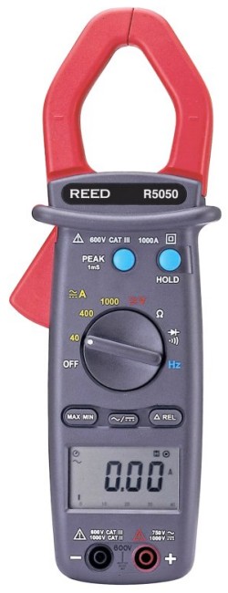 REED R5050 True RMS AC/DC Clamp Meter