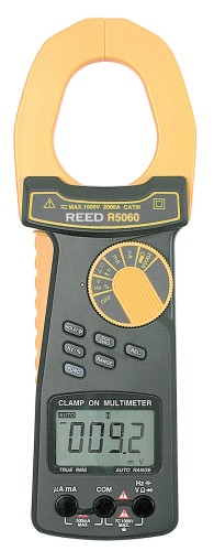 REED R5060 2000A True RMS AC/DC Clamp Meter