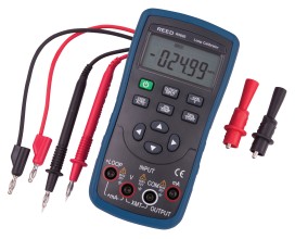 REED R5820 Loop Calibrator Includes: test leads, allligator clips, protective holster, and batteries