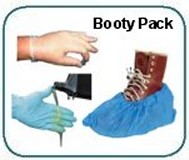 Booty Pack - Disposable Booty Covers, Gloves & Respirator