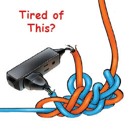 Stop tying cords together!