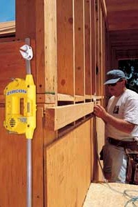 Now one person can quickly and easily locate precise level over long distances, even out of sight and around corners.
