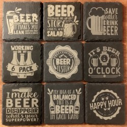 Beer Lovers Slate Coasters