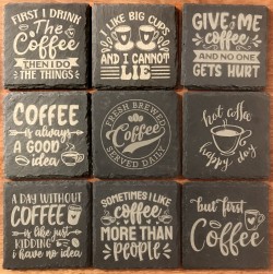 Coffee Lovers Slate Coasters