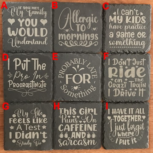 Funny / Humorous Slate Coasters