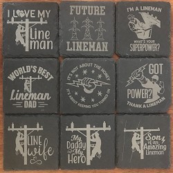 Lineman's Slate Coasters