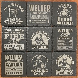Welder's Slate Coasters