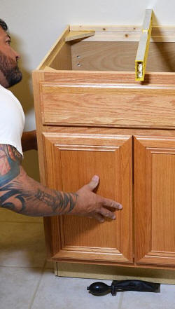 The AirShim is great for installing and leveling Cabinets