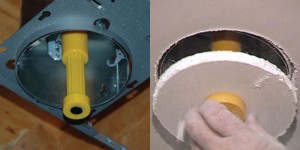 Center Mark recessed lighting fixture locator