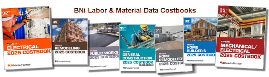 Latest BNI Labor & Material Cost Guides