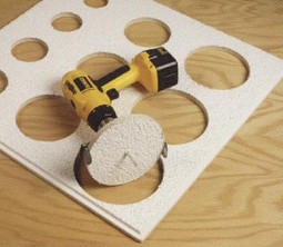 Cuts drywall and ceiling tile only