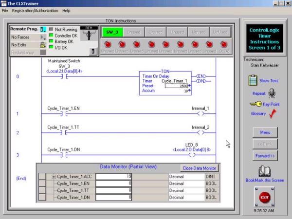 CLXTrainer - ControlLogix Timer Instructions