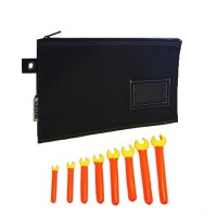 8 Piece Double insulated Open End Wrench Set w/ Pouch