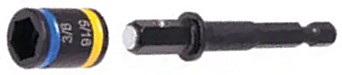 2" Malco Dual-Sided Hex Driver 5/16 + 3/8 (Blue/Yellow)