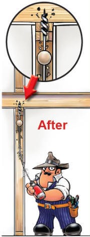 Bumper Balls keep your Flexible Drill Bits centered where they should be.